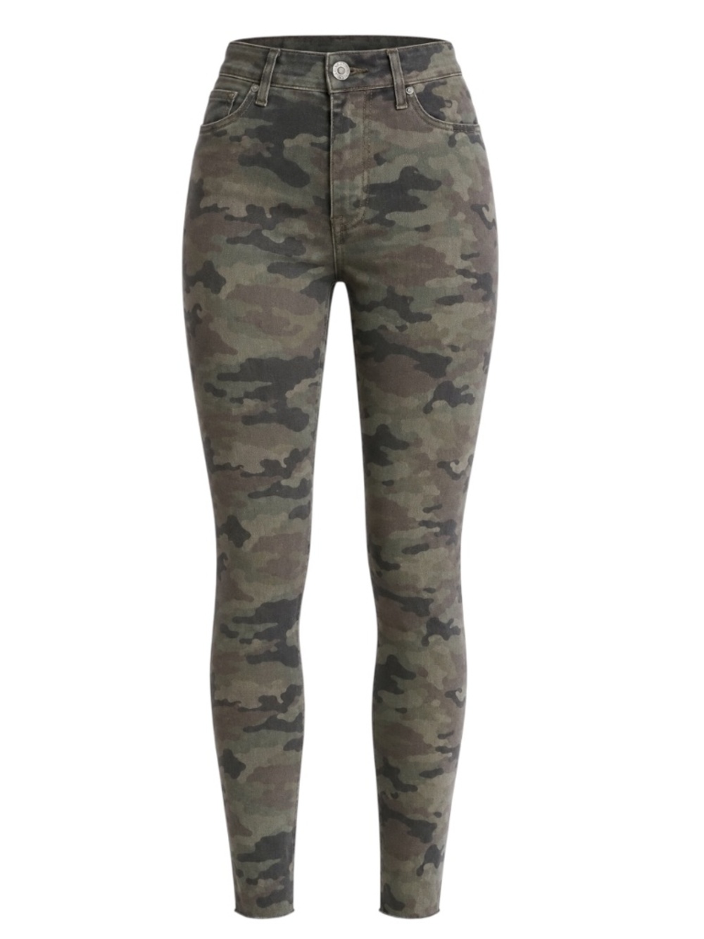 HUDSON Barbara High-Rise Super Skinny Ankle Jeans Camo Size 29 NWT